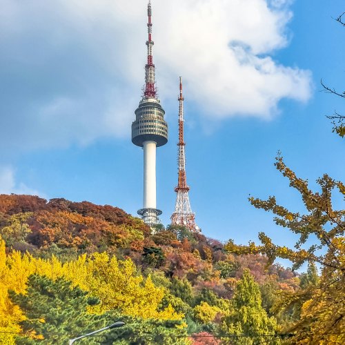 Фотография Башня Н-Сеул (N Seoul Tower) на горе Намсан